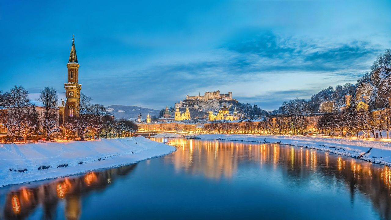 Salzbourg et le Salzach en Autriche