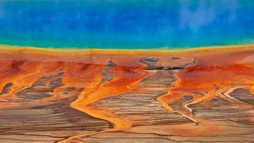 The Grand Prismatic Spring in Yellowstone National Park, Wyoming