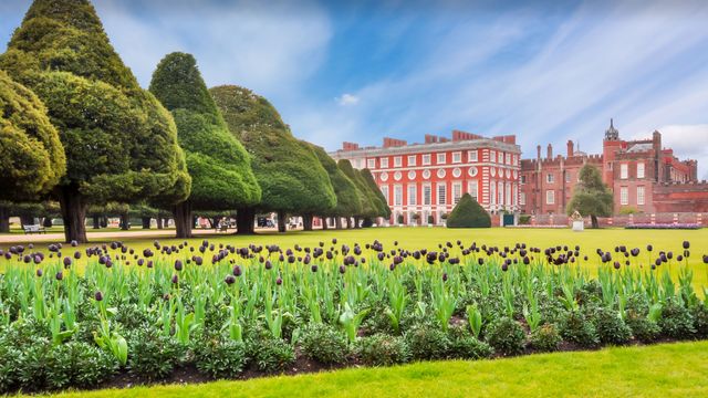 Hampton Court Palace and gardens, London, UK