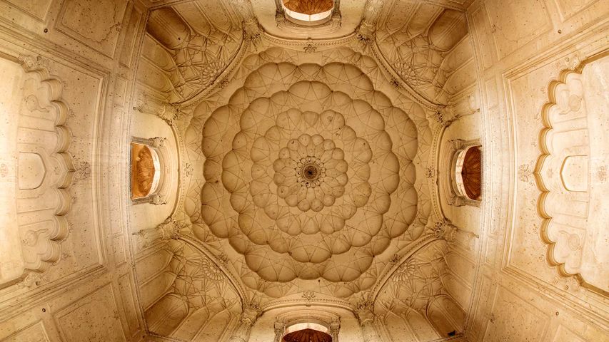 Detail of ceiling of Safdarjung's Tomb, Delhi