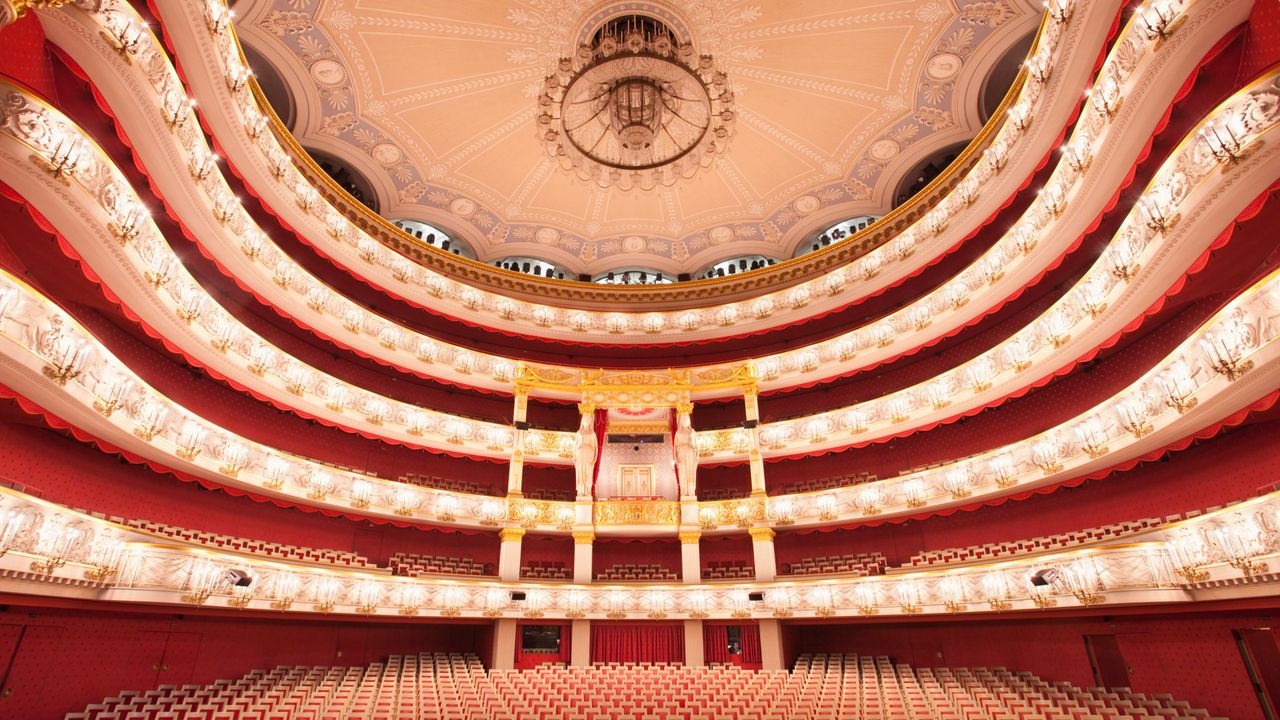 Innenansicht Münchner Nationaltheater Opernhaus, München, Bayern