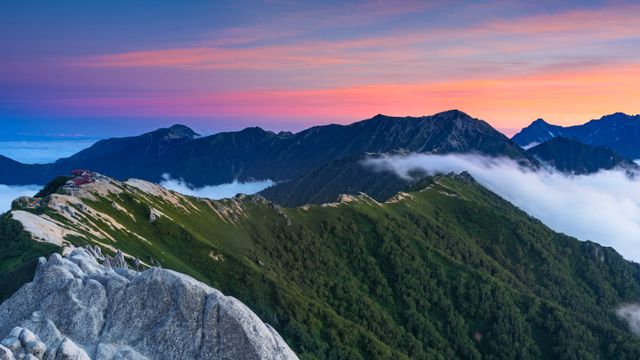 Mount Tsubakuro near Azumino, Nagano, Japan