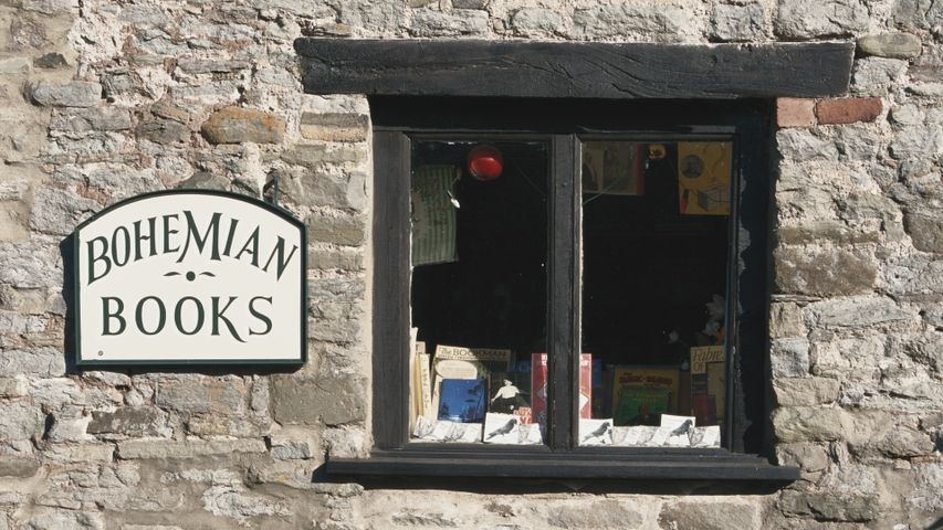 A bookshop in Hay-on-Wye, Wales, June 1997