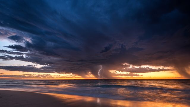Summer storm from City Beach, Perth