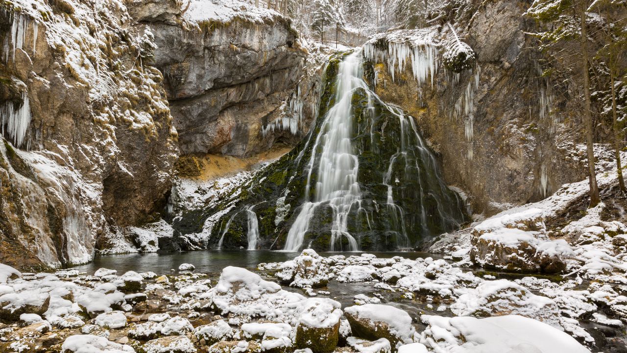 Golling Waterfall, Tennengau, Salzburg, Austria