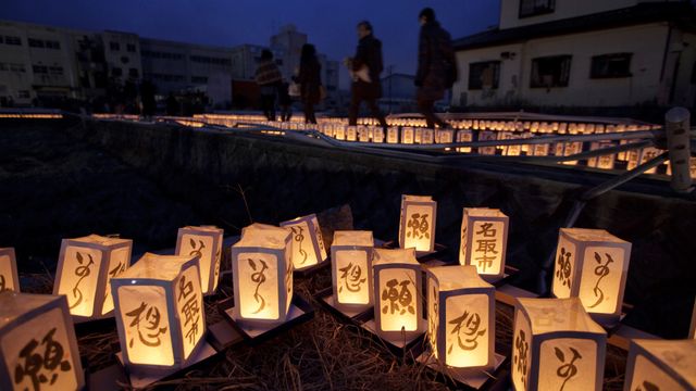 追悼イベントの灯籠, 宮城県 名取市