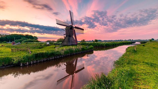 Historische Windmühlen
