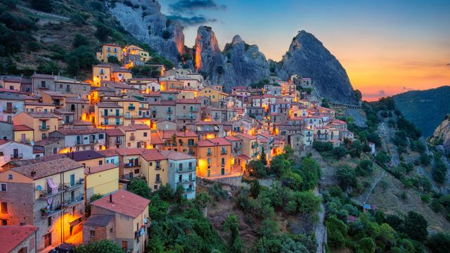 Castelmezzano, Basilikata, Italien