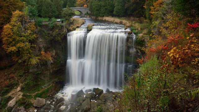 Webster's Falls in autumn, Hamilton, Ont.